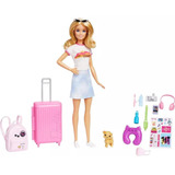 Barbie Malibu Viajante Com Acessorios Mattel Hjy18