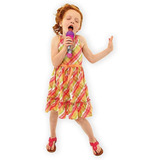 Barbie Microfone Rockstar Com Luzes Fun Brinquedos