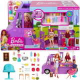 Barbie Veiculo Playset Food Truck Fresh + 30 Acessórios