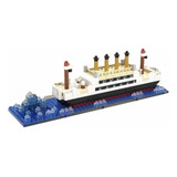 Barco Blocos De Montar Navio Titanic 350pc