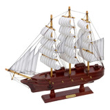 Barco Decorativo Madeira 38cm Espressione