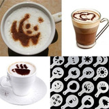 Barista 16 Moldes P/ Decorar Café + Puxar Flor Agulha Decafe