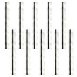 Barra De Pinos Macho 1x40 Vias 2,54mm 180° - 10 Peças
