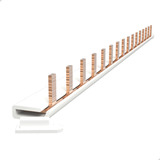 Barramento Tipo Pente Monofásico 12 Polos Din63a - 21cm