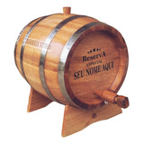 Barril Carvalho Para Cachaça 5 Lts + Personalização
