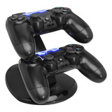Base Carregador Duplo De Led Para 2 Controle Dualshock 4 Ps4