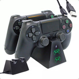 Base Carregador Duplo Dock Charge Compativel Controle Ps4