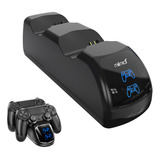 Base Carregador Duplo Dock Charge Controle Ps4 Playstation 4