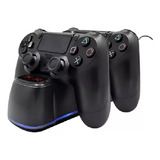 Base De Carregador Duplo Para Ps4 Com Indicador Luminoso