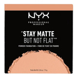 Base De Maquiagem Em Pó Nyx Professional Stay Matte But Not Flat Powder Makeup Base Stay Matte, Mas Não Um Tom Bronzeado Liso - 7,5 G