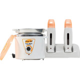Base Dupla Termocera 900g 2 Rollon Panela Depilação Laranja