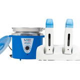 Base Dupla + Termocera Todo Azul 400g +2 Rollon P/ Depilação