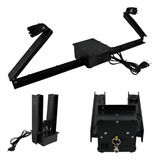 Base Montada Com Motor E Canhão De Led Para Globo Espelhado