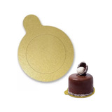 Base Para Doce 5cm Disco Dourado Laminado 100 Unidades