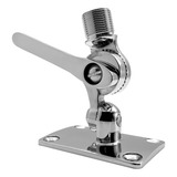 Base Suporte De Fixação Para Antena Vhf Marítima Em Aço Inox
