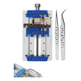 Base Suporte Para Placa Reparos + Kit De Pinças Profissional