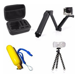Bastão 3 Way Flutuante Case Maleta Gorilapod Gopro Go Pro 5