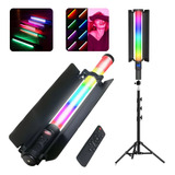 Bastão De Luz Led Rgb Ring Light Para Foto Vídeo + Tripé 2m