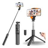 Bastão De Selfie Mini Tripé Celular 360° Bluetooth Ajustavél