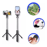 Bastão Mini Tripé Pau De Selfie Bluetooth 3em 1 Celular
