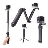 Bastão Monopod Retrátil Gopro Hero8 7 6 5 4 3 + Tripe 3 Way