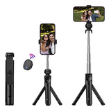 Bastão Pau Selfie Retrátil Tripé Mesa Controle Bluetooth-nf