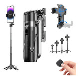 Bastão Selfie Retrátil 360° Smartphones Mini Tripé Controle