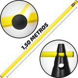 Bastão Treino Fisioterapia Corrida Pilates Agility Fit 1,50m