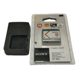 Bate Sony + Carregador Np-bn1 Dsc-w310 Original Importado Nf