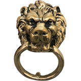 Batedor De Porta (aldrava) Modelo Leão Bronze Fundido