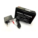 Bateria 12v 7ah Selada Energy Power Com Carregador 12v