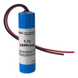 Bateria 18650 3,7v 3000 Mah Com 2 Fios