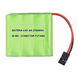 Bateria 4.8v Aa 2700mah Com Conector Futaba Ni-mh - Oferta 