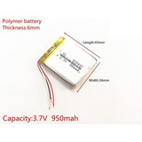 Bateria 950 Mah 3,7 Gps Apontador Slimway 2,0 Slim Way 