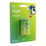 Bateria 9v Alcalina Elgin Blister C/1