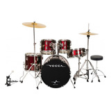 Bateria Acustica Vogga Vpd 924 22 Com Banco Vinho