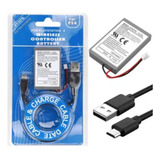Bateria + Cabo Usb Para Controle De Ps4