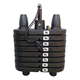 Bateria De Peso 45kg Pintada Completa Torre De Peso Academia