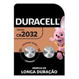 Bateria Duracell Cr 2032 3v Lithium Cartela 2 Un Original