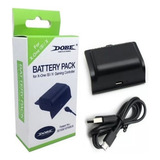 Bateria E Cabo Carregador Preto Controle Xbox One (s)/x 