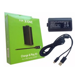 Bateria E Cabo Recarga Usb Para Controle Sem Fio Xbox One