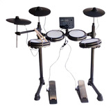 Bateria Eletrônica Spring 7 Pad S-pro 07 Midi Usb Pro Cor Preto