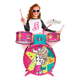 Bateria Infantil Barbie Fabulosa Com Banquinho - Fun
