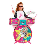 Bateria Infantil Fabulosa Com Banquinho - Barbie - Fun Divi
