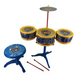 Bateria Infantil Instrumento Musical Patrulha Canina Candide