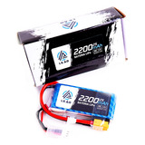 Bateria Lipo 7.4v 2s 2200mah 30c/60c Xt60 Automodelo Airsoft