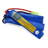 Bateria Lipo Airsoft 11.1v 1100 Mah 20c (3 Packs)