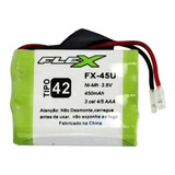 Bateria P/telefone Sem Fio Recarregavel Plug Univer/ Fx-45u
