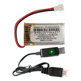 Bateria Para Drone Original 400mah 3,7 V + Carregador 1 Nfe