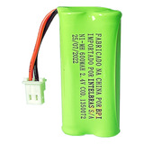 Bateria Para Telefone Intelbras 2,4v 600mah Original Cor Verde